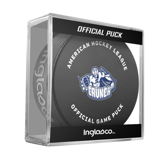 AHL Syracuse Crunch 2026-27 Official Game Hockey Puck In Cube