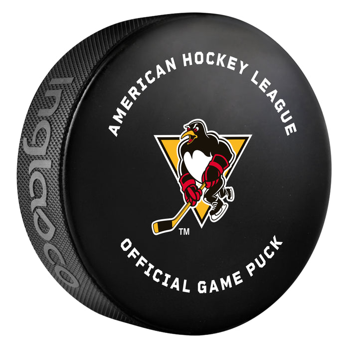 AHL Wilkes-Barre Scranton Penguins 2026-27 Official Game Hockey Puck In Cube