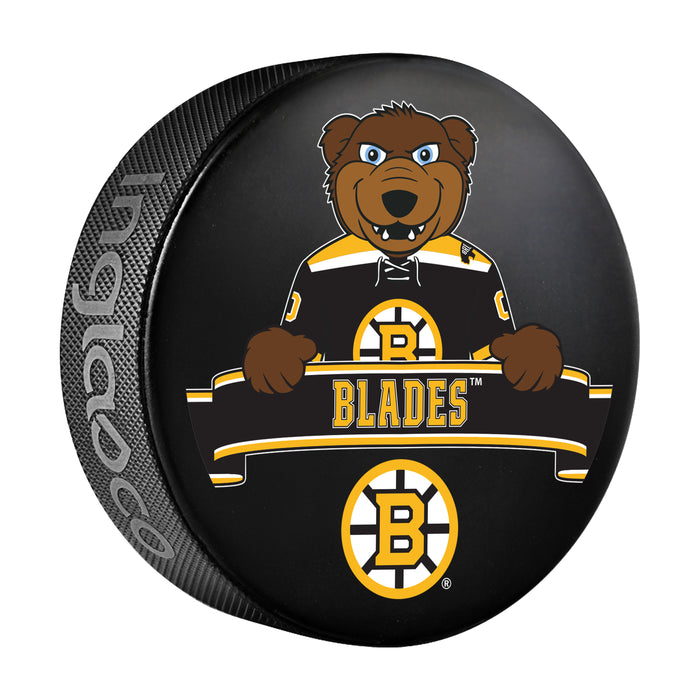 NHL Boston Bruins Mascot Souvenir Hockey Puck