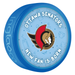 NHL Ottawa Senators blue New Fan is Born souvenir puck with team logo and baby items pattern