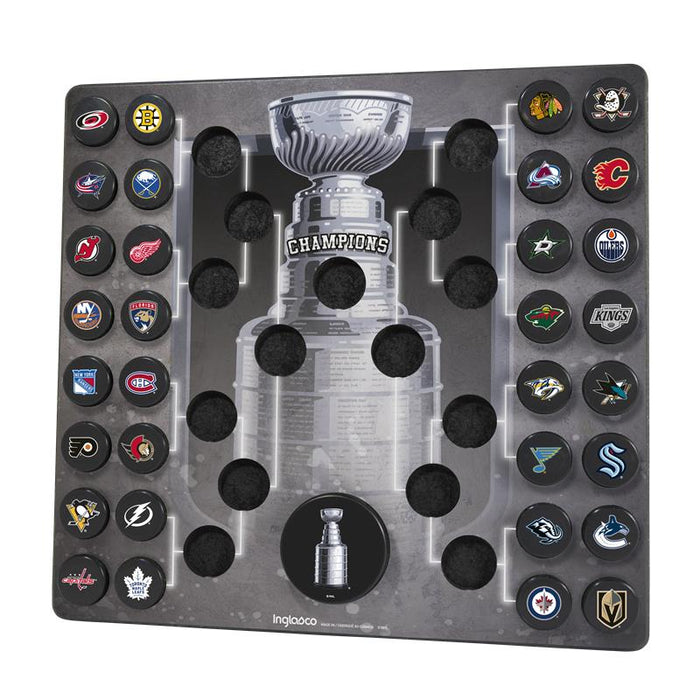 NHL Official Stanley Cup Bracket Mini Puck Wall Plaque