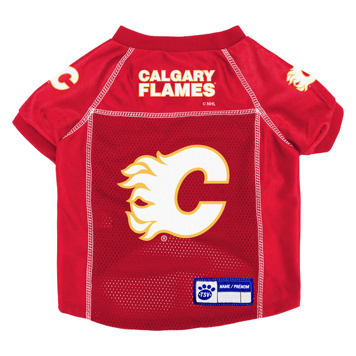 NHL Calgary Flames Pet Jersey Medium