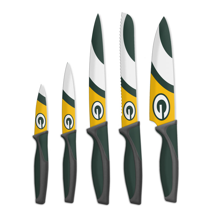 NFL Green Bay Packers 5 pc Kitchen Knives