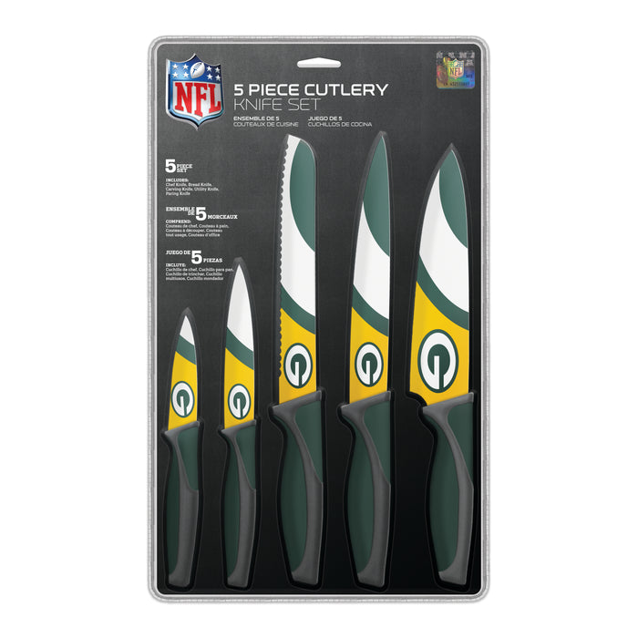 NFL Green Bay Packers 5 pc Kitchen Knives