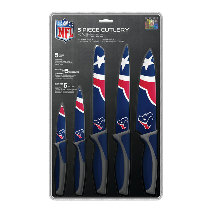 NFL Houston Texans 5 pc Kitchen Knives