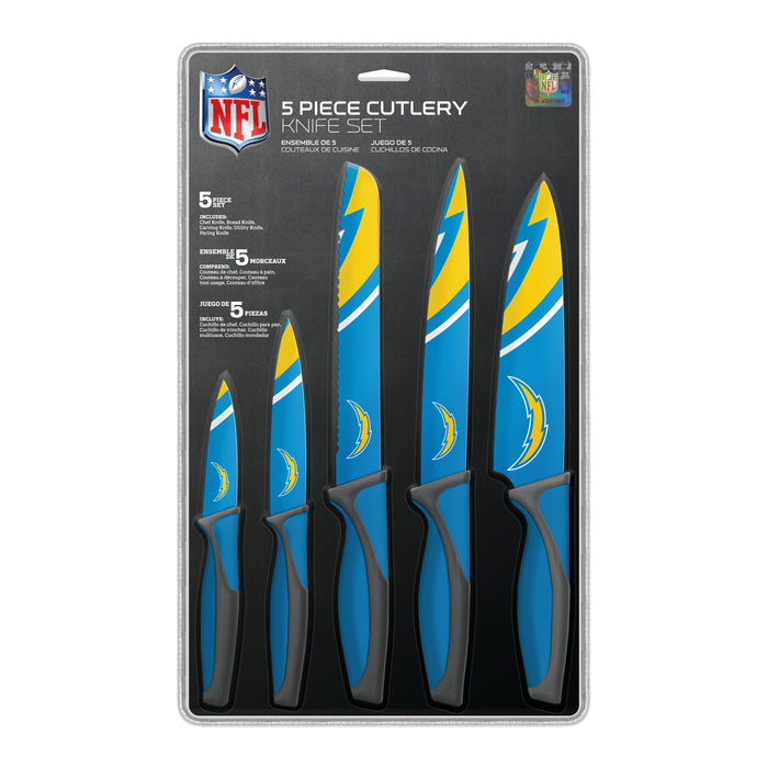 NFL Los Angeles Chargers 5 pc Kitchen Knives