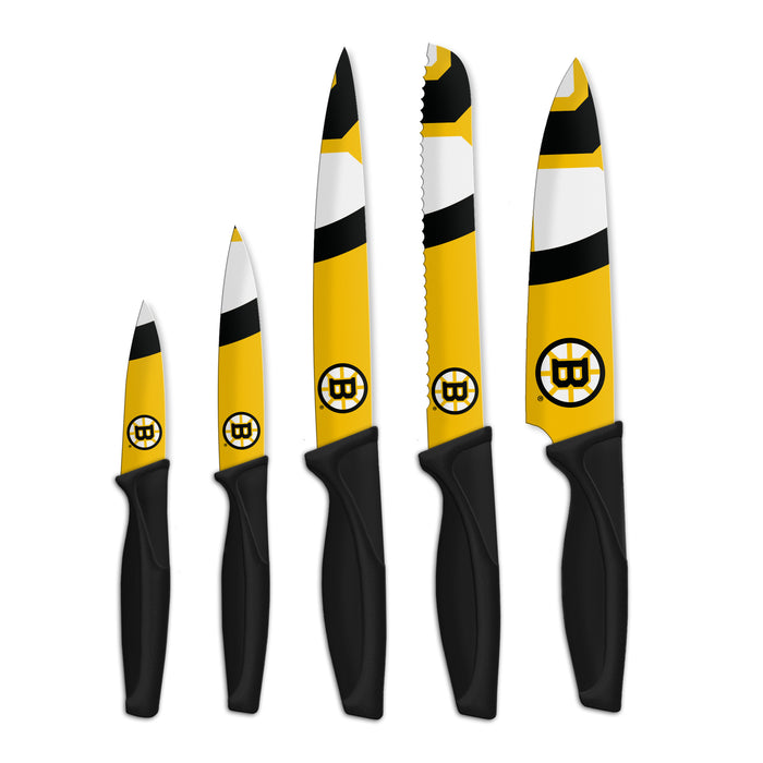 NHL Boston Bruins 5-pc Kitchen Knives
