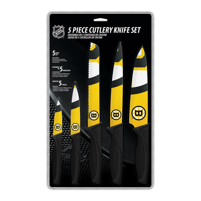 NHL Boston Bruins 5-pc Kitchen Knives
