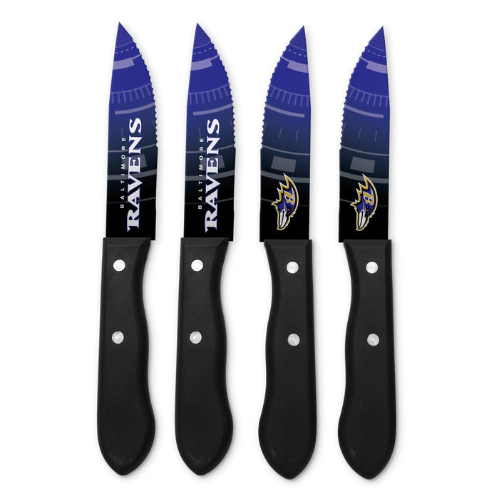 NFL Baltimore Ravens 4 pc Steak Knives