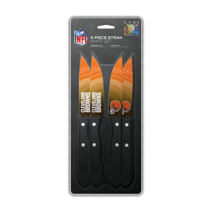 NFL Cleveland Browns 4 pc Steak Knives