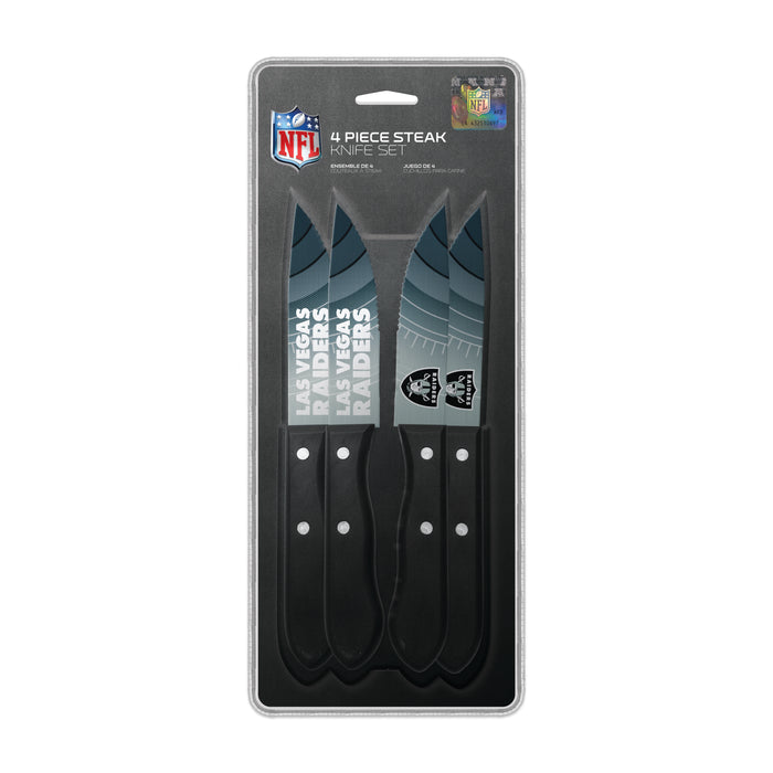 NFL Las Vegas Raiders 4 pc Steak Knives