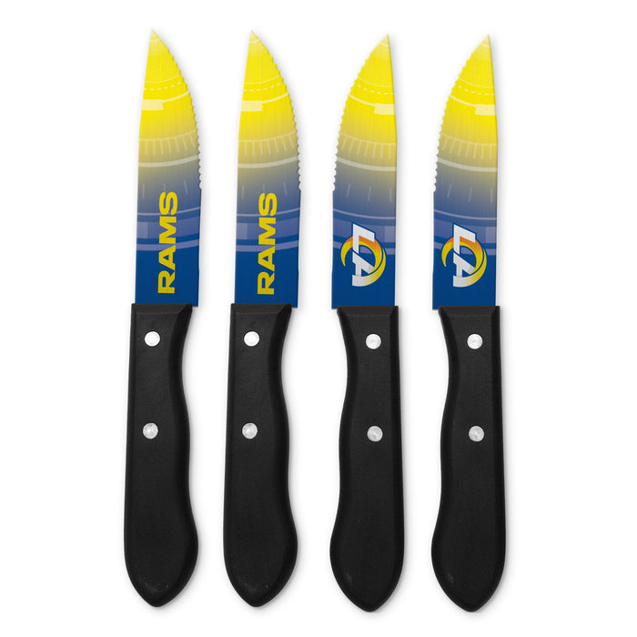 NFL Los Angeles Rams 4 pc Steak Knives