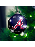 MLB Atlanta Braves Light-Up Ornament 2-Pack
