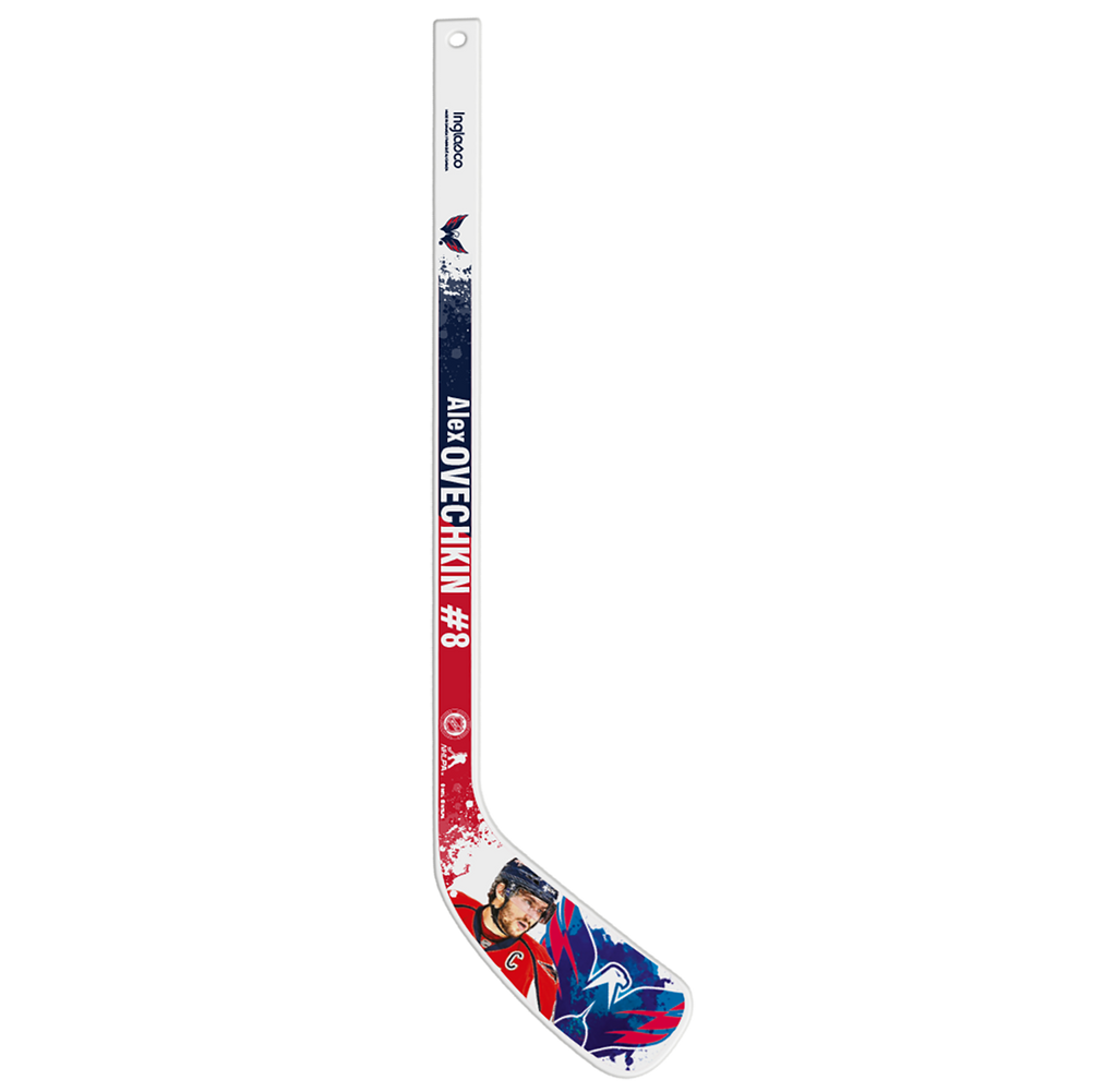<transcy>NHLPA Alex Ovechkin #8 Mini bâton de joueur de bois des Capitals de Washington</transcy>