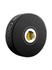<transcy>Rondelle de hockey souvenir autographe officiel des Blackhawks de Chicago de la LNH</transcy>
