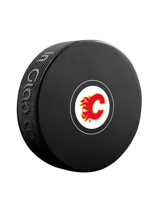 NHL Calgary Flames Official Autograph Souvenir Hockey Puck