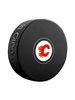 <transcy>Rondelle de hockey souvenir autographe officiel des Flames de Calgary de la LNH</transcy>