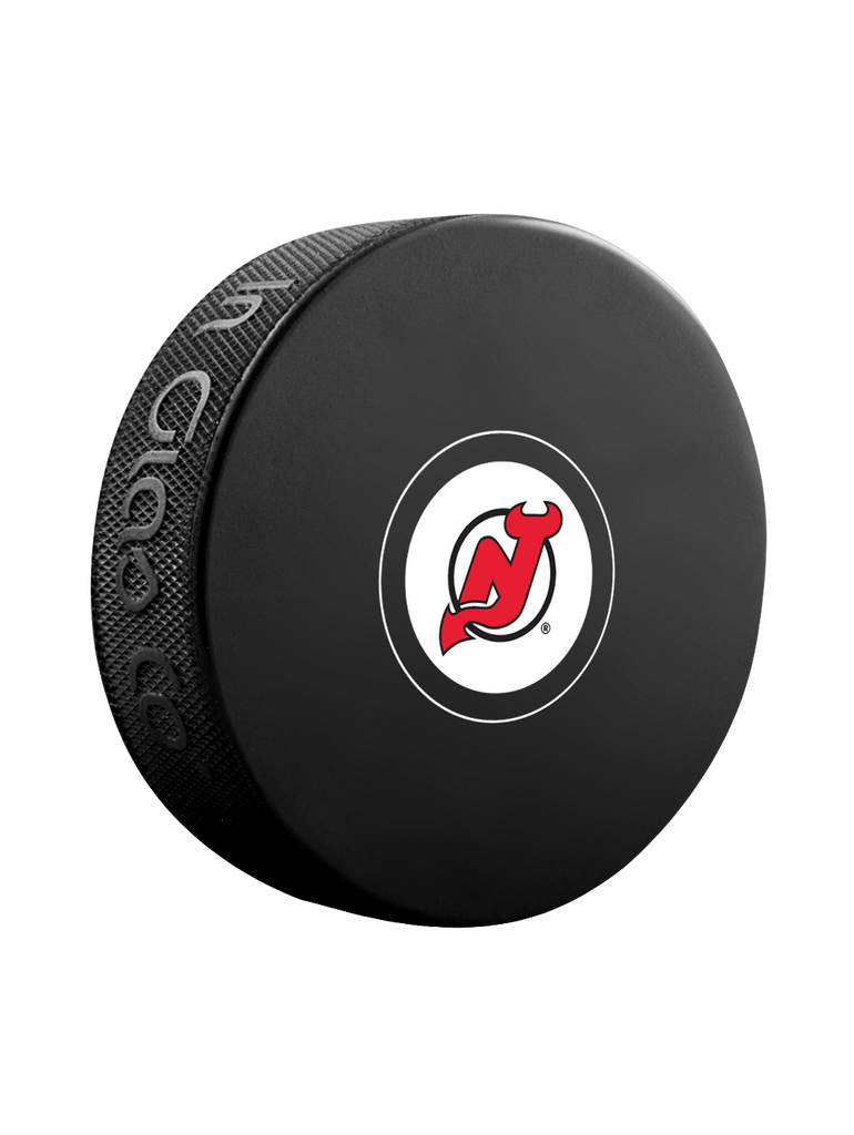 New Jersey Devils Retro Logo Center Ice NHL Official Game Puck New NIP