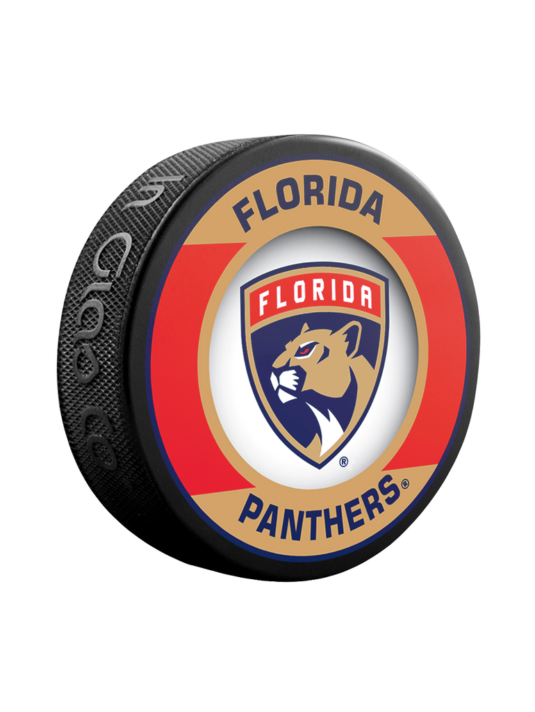 <transcy>Rondelle de hockey de collectionneur de souvenirs rétro des Panthers de la Floride de la LNH</transcy>