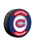 <transcy>Rondelle de hockey de collectionneur de souvenirs rétro des Canadiens de Montréal de la LNH</transcy>