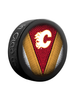 <transcy>Rondelle de hockey de collectionneur de souvenirs Stitch des Flames de Calgary de la LNH</transcy>