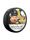 NHLPA Sidney Crosby #87 Rondelle de hockey souvenir des Penguins de Pittsburgh en cube