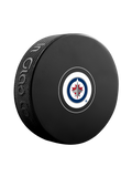 <transcy>Rondelle de hockey souvenir autographe officiel des Jets de Winnipeg de la LNH</transcy>