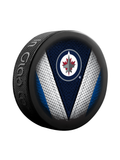 <transcy>Rondelle de hockey de collectionneur de souvenirs Stitch des Jets de Winnipeg de la LNH</transcy>