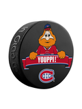 <transcy>Rondelle de hockey souvenir mascotte des Canadiens de Montréal de la LNH</transcy>