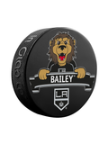 <transcy>Rondelle de hockey souvenir mascotte des Kings de Los Angeles de la LNH</transcy>