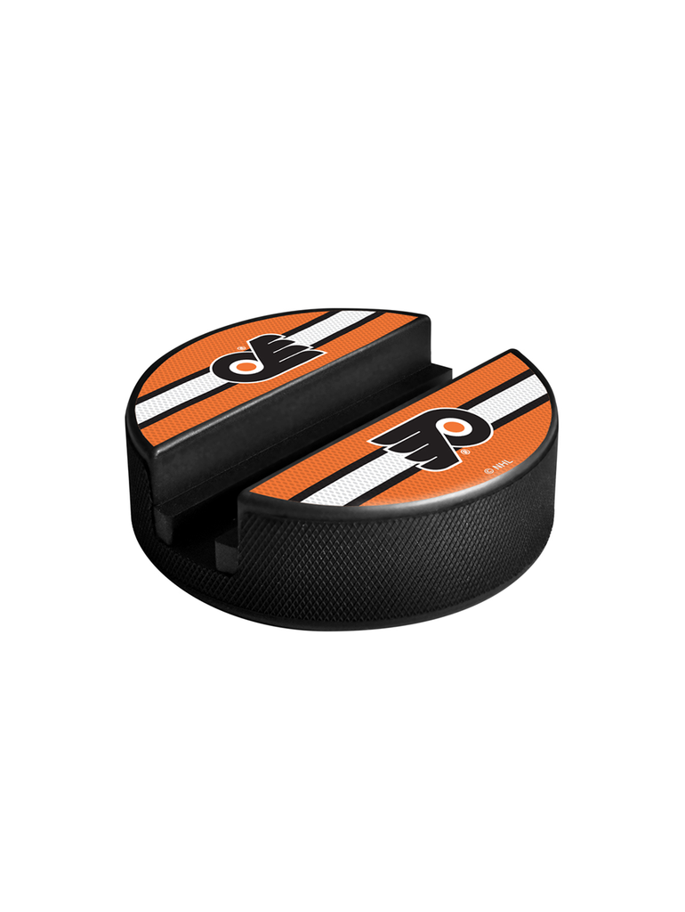 <transcy>Support d'appareil multimédia pour rondelle de hockey des Flyers de Philadelphie de la LNH</transcy>