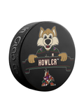<transcy>Rondelle de hockey souvenir de mascotte de coyotes de l'Arizona de la LNH</transcy>