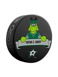 <transcy>Rondelle de hockey souvenir mascotte des Stars de Dallas de la LNH</transcy>