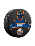 <transcy>Rondelle de hockey souvenir mascotte des Islanders de New York de la LNH</transcy>