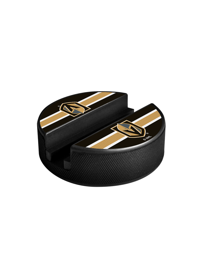 <transcy>Support d'appareil multimédia pour rondelle de hockey Golden Knights de Vegas de la LNH</transcy>