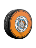 Rondelle de hockey souvenir classique ECHL Kansas City Mavericks