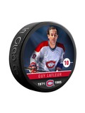 <transcy>Rondelle de hockey de collectionneur de souvenirs des Canadiens de Montréal, Guy Lafleur, Ancien de la NHLAA</transcy>