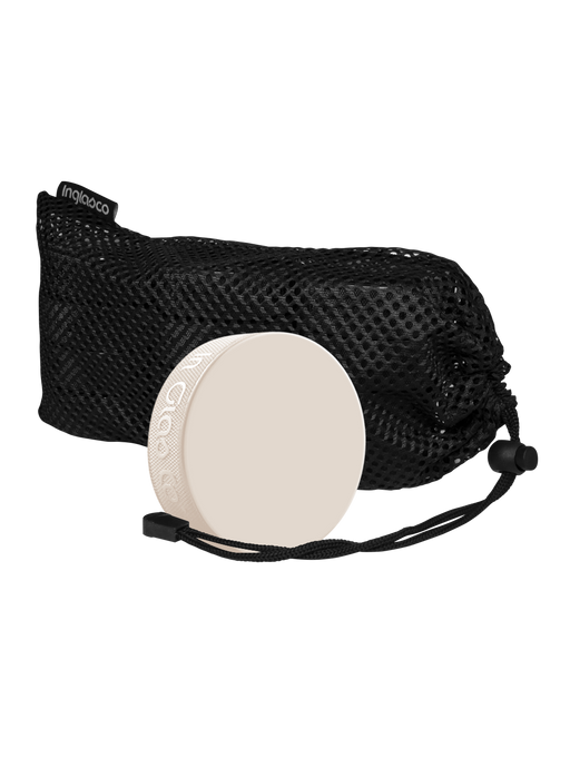 White 6oz Goalie Training Hockey Pucks In Mesh Bag 12-Pack