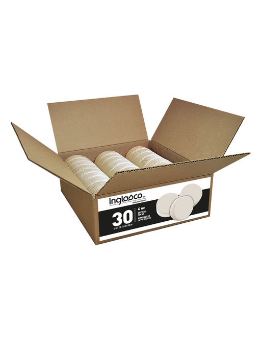 Box Of 30 White 6oz Goalie Training Hockey Pucks