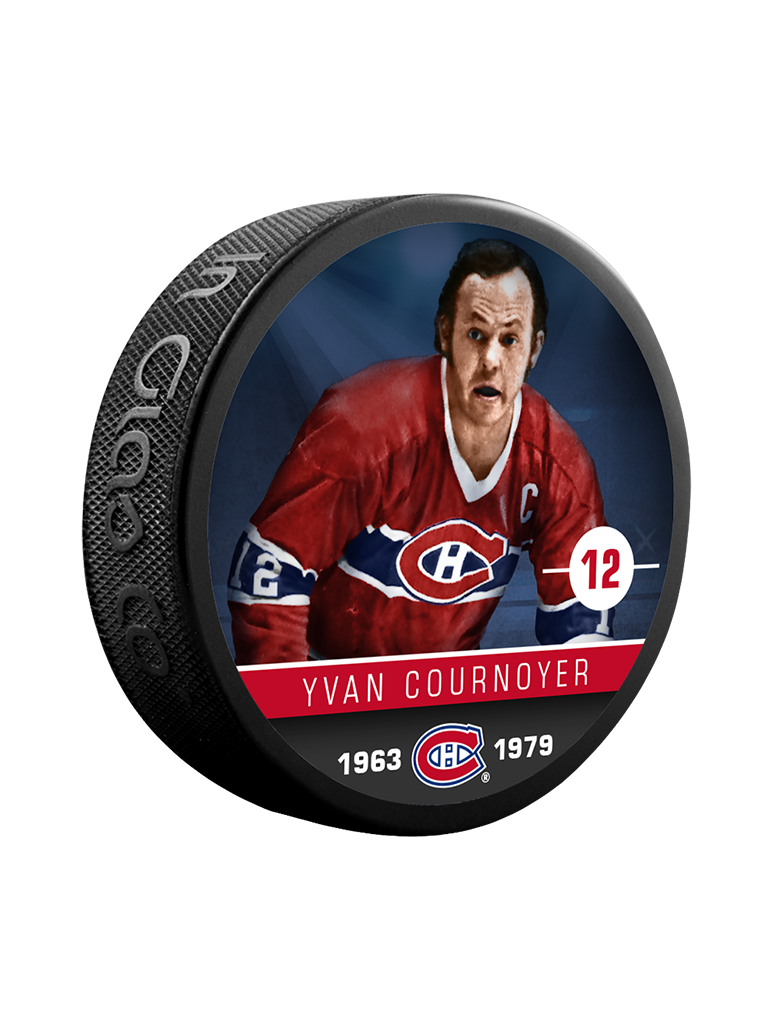 Rondelle de hockey NHLAA Alumni Yvan Cournoyer Montreal Canadiens Collector Souvenir