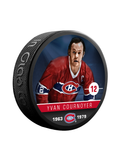 Rondelle de hockey NHLAA Alumni Yvan Cournoyer Montreal Canadiens Collector Souvenir