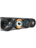 NHL San Jose Sharks Souvenir Hockey Puck Collector's 4-Pack