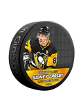 <transcy>NHLPA Sidney Crosby # 87 Pittsburgh Penguins 1000 jeux joués rondelle de hockey souvenir en cube</transcy>