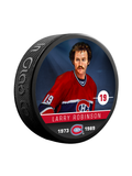 Rondelle de hockey collector NHLAA Alumni Larry Robinson Montréal Canadiens
