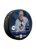 Rondelle de hockey collector NHLAA Alumni Mats Sundin Toronto Maple Leafs Souvenir