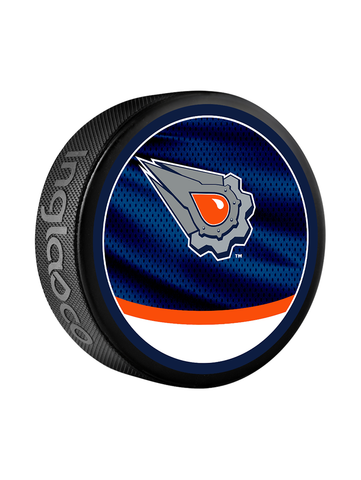 San Jose Sharks Unsigned Inglasco Reverse Retro Logo Hockey Puck
