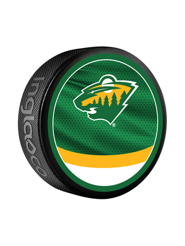 San Jose Sharks Unsigned Inglasco Reverse Retro Logo Hockey Puck