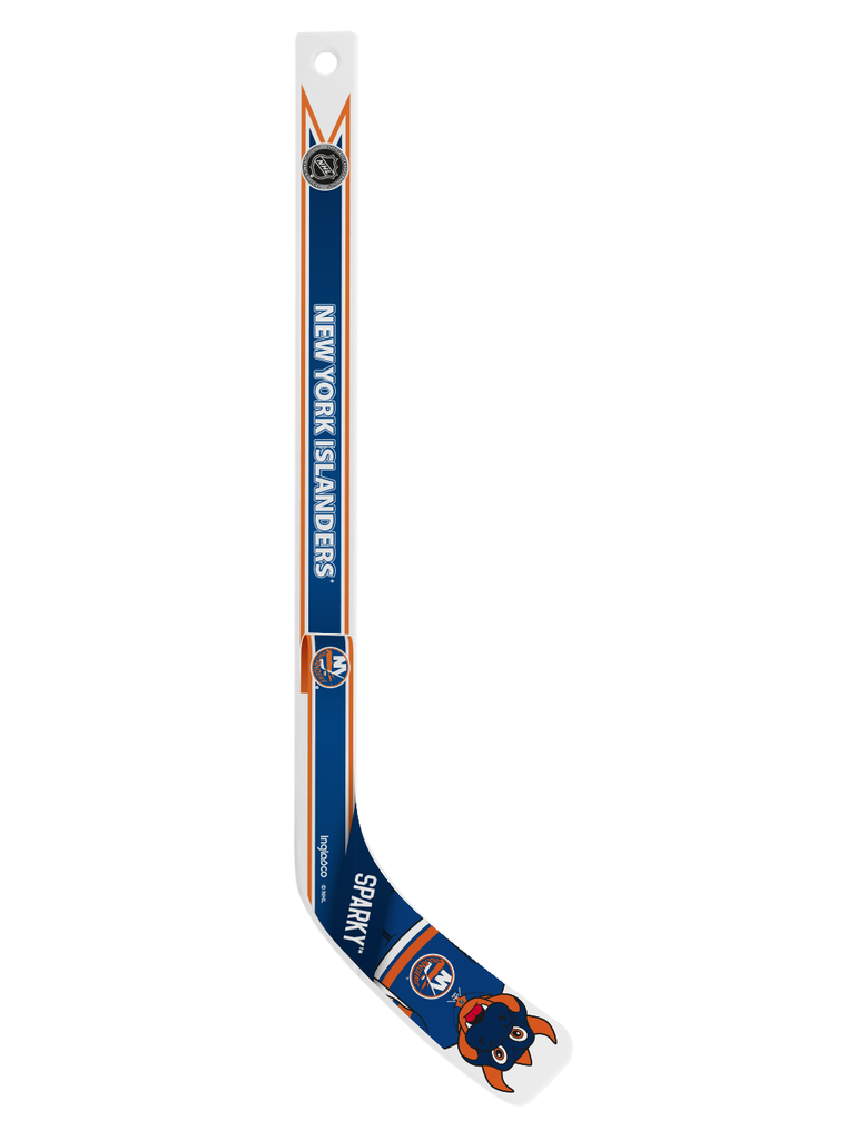 <transcy>Mini bâton de joueur en plastique blanc de mascotte des Islanders de New York de la LNH</transcy>