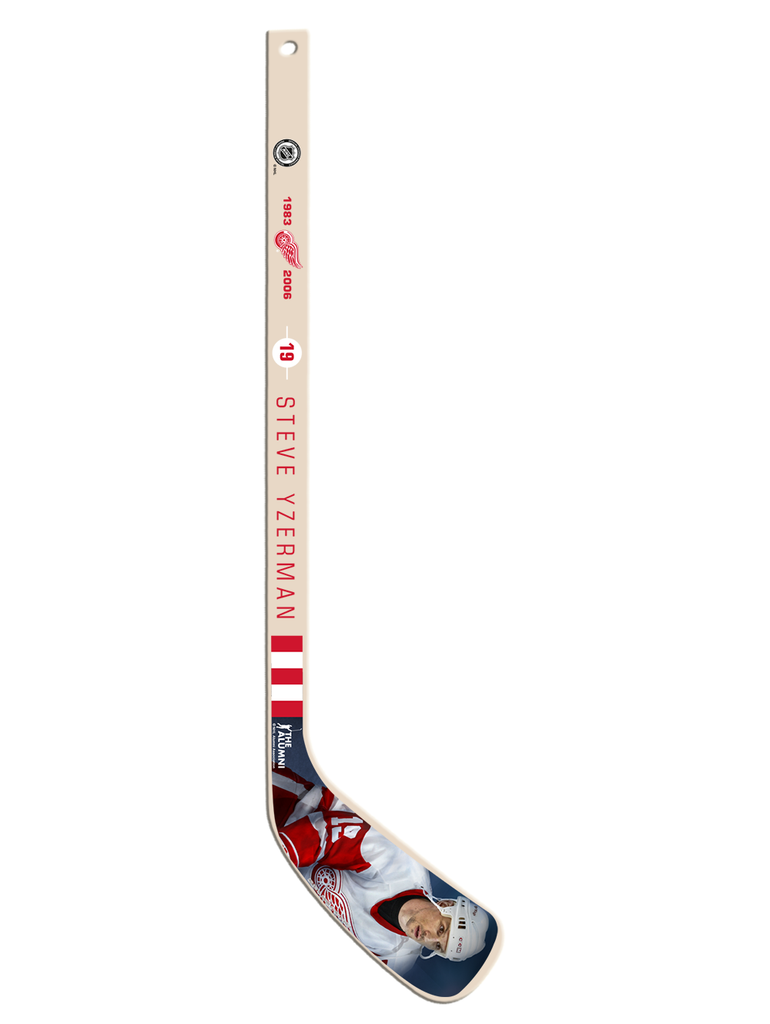NHL player mini hockey stick with the St. Louis Blues team logo