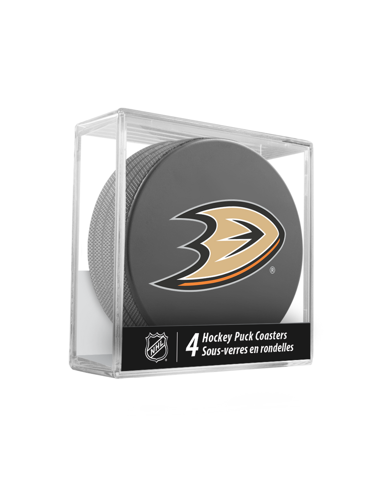 <transcy>Sous-verres NHL Anaheim Ducks Hockey Puck (paquet de 4) en cube</transcy>